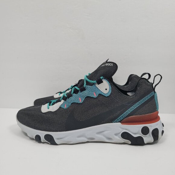 Nike React Element 55 SE Men's Blue Grey Sneakers CD21530-001US Size 10.5 - Picture 2 of 8